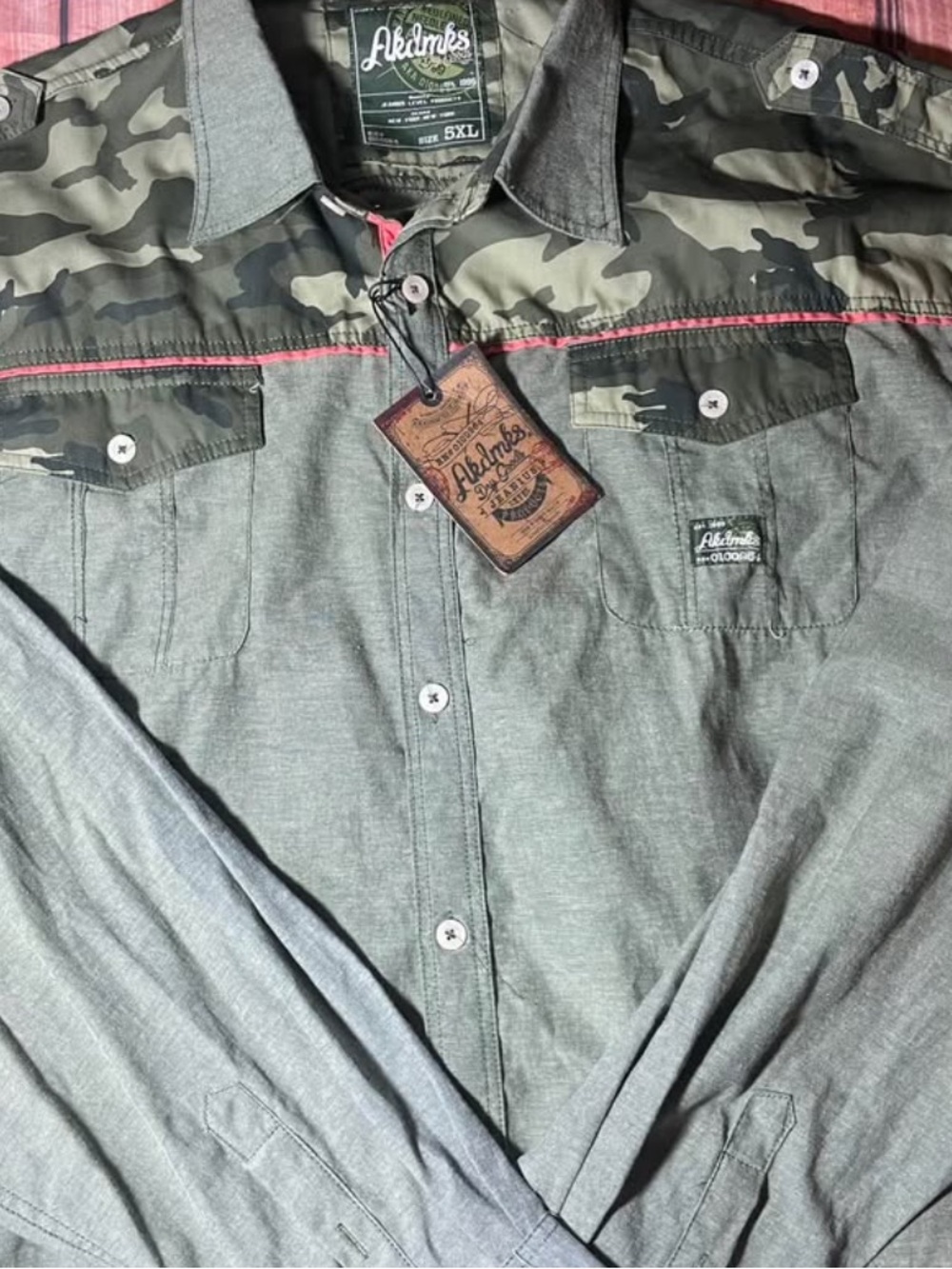 Akdmks Men’s Shirt Size 5XL